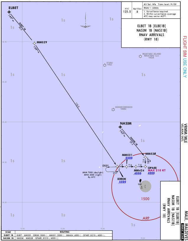 18A RNAV STAR-ELBE1B, NASI1B