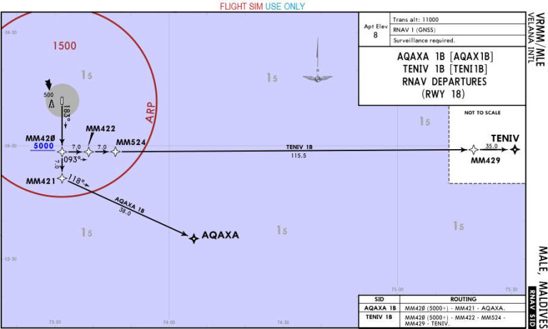 18D RNAV SID-AQAX1B, TENI1B